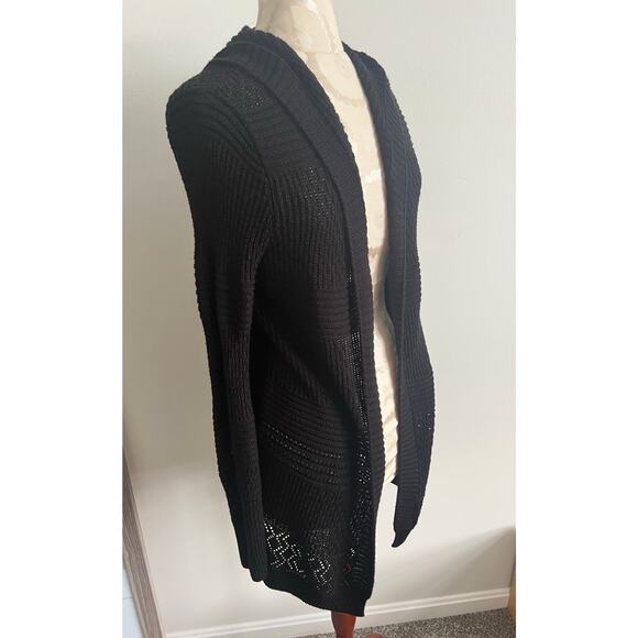 Pink Republic Open Sweater Knit Cardigan Geometric Pattern Medium - Picture 2 of 8
